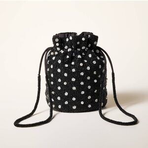 Kate Spade NY x Target Beaded Polka Dot Drawstring Bucket Bag (SOLD OUT) NWT